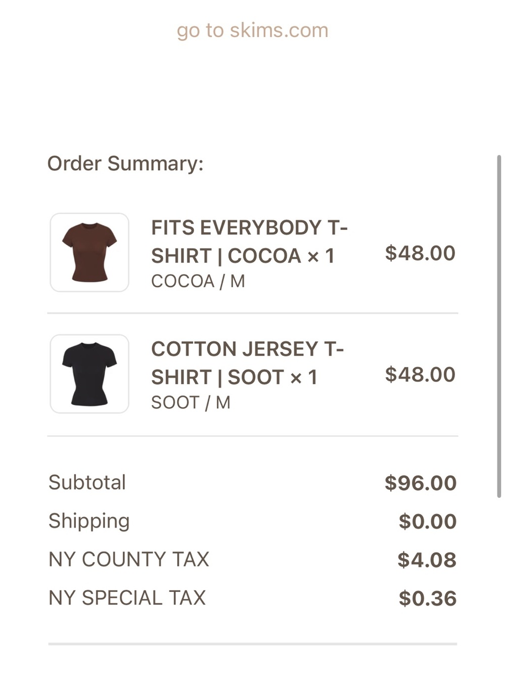 SKIMS Fits Everybody Tee - Picture 4 of 4